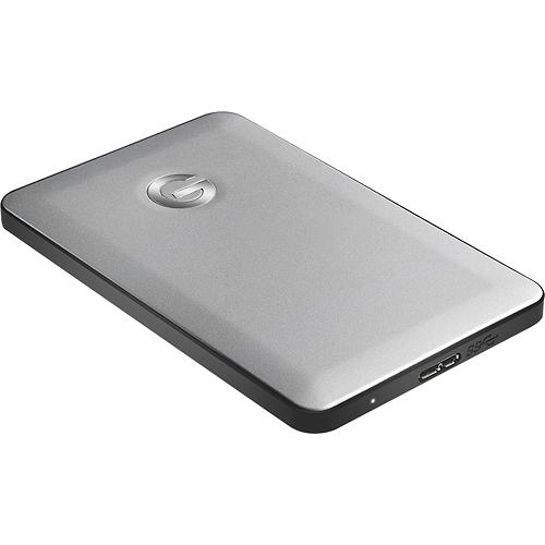 G-Technology - G-DRIVE slim 500GB External USB 3.0 Portable Hard Drive - Silver